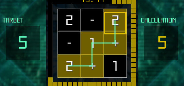 スタイリッシュ算数パズル「EQUALINE」のSteam版が2/8に配信開始 スタイリッシュ算数パズル「EQUALINE」のSteam版が2/8に配信開始